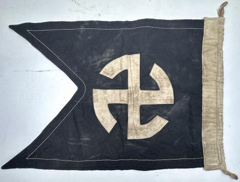 WW2 German Nazi Waffen SS flag stamped 5nd SS Panzer Division Wiking North