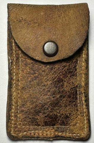 WW2 german Nazi WAFFEN SS Gestapo Staatpolizei metal ID Disk with ETUI Police