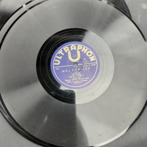 WW2 German Nazi WAFFEN SS gramophone records set in case from SS school