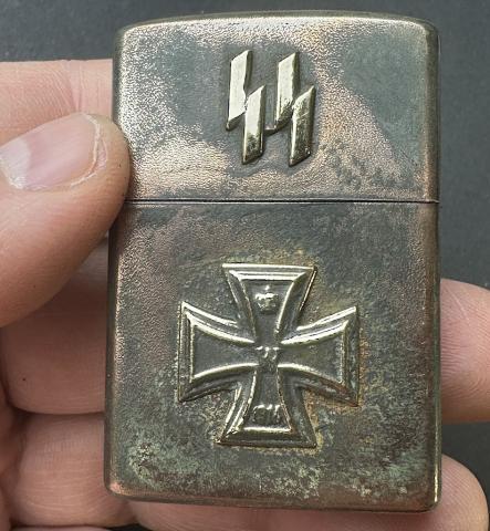 WW2 German Nazi Waffen SS Iron cross ww1 veteran zippo lighter by rzm