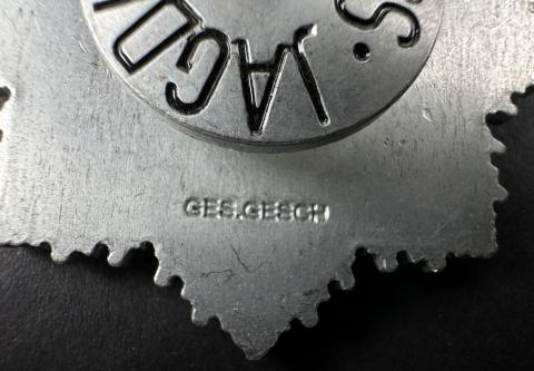 WW2 German Nazi WAFFEN SS JAGDKOMANDO marked badge original pin
