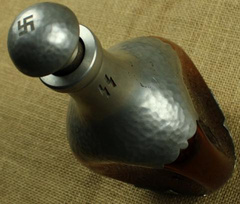 WW2 German Nazi WAFFEN SS kantine carafe bottle with SS runes and Swastika WW2 German Nazi WAFFEN SS kantine carafe bottle with SS runes and Swastika