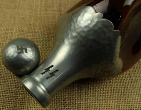 WW2 German Nazi WAFFEN SS kantine carafe bottle with SS runes and Swastika WW2 German Nazi WAFFEN SS kantine carafe bottle with SS runes and Swastika