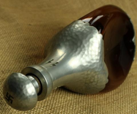 WW2 German Nazi WAFFEN SS kantine carafe bottle with SS runes and Swastika WW2 German Nazi WAFFEN SS kantine carafe bottle with SS runes and Swastika