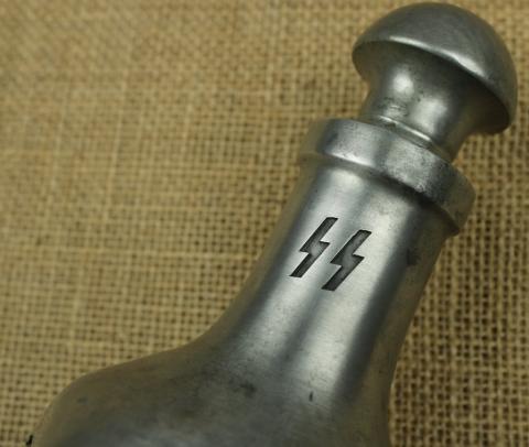 WW2 German Nazi WAFFEN SS Kantine carafe bottle silverware swastika