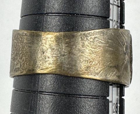 WW2 German Nazi WAFFEN SS kantine custom ring eagle swastika marked inside