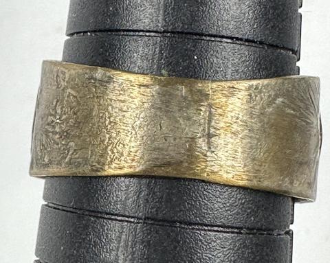 WW2 German Nazi WAFFEN SS kantine custom ring eagle swastika marked inside