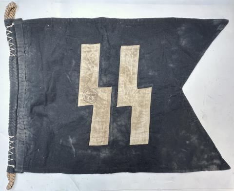 WW2 German Nazi WAFFEN SS FLAG original for sale wwii banner drapeau
