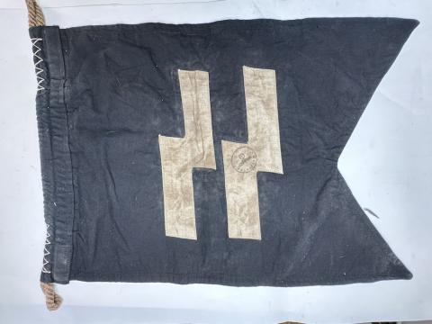 WW2 German Nazi WAFFEN SS FLAG original for sale wwii banner drapeau