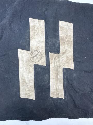 WW2 German Nazi WAFFEN SS FLAG original for sale wwii banner drapeau