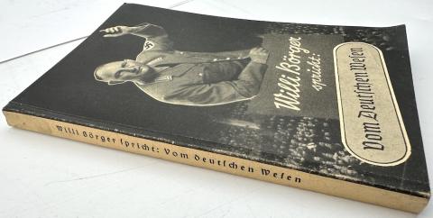 WW2 German Nazi WAFFEN SS NSDAP Leader Wilhelm Börger book Vom deutschen Wesen.