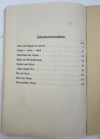 WW2 German Nazi WAFFEN SS NSDAP Leader Wilhelm Börger book Vom deutschen Wesen.