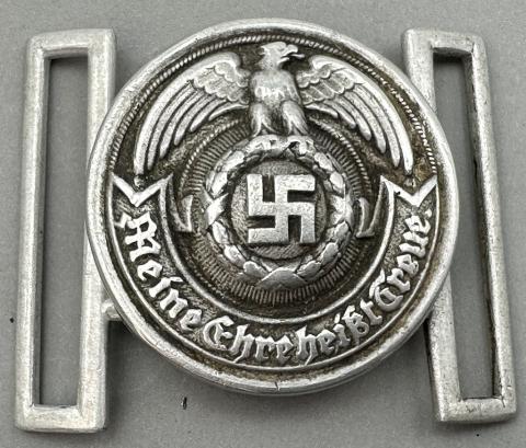 WW2 German Nazi WAFFEN SS Officer belt buckle marked RZM uniform