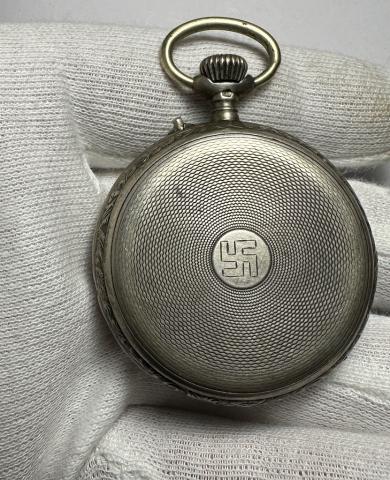 WW2 German Nazi WAFFEN SS Officer pocket WATCH Swastika Dagger MOTTO