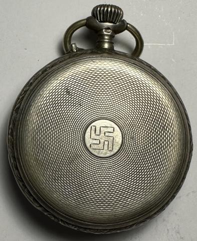 WW2 German Nazi WAFFEN SS Officer pocket WATCH Swastika Dagger MOTTO
