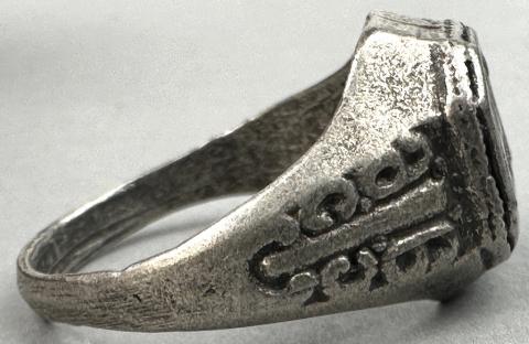 WW2 German Nazi WAFFEN SS officer silver ring original for sale bague allemande WW2 German Nazi WAFFEN SS officer silver ring original for sale bague allemande