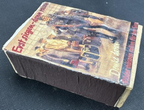 WW2 German Nazi Waffen SS Panzer Grossdeutschland recruitment propaganda matches box