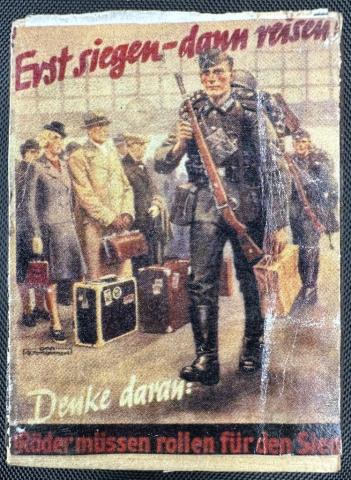 WW2 German Nazi Waffen SS Panzer Grossdeutschland recruitment propaganda matches box