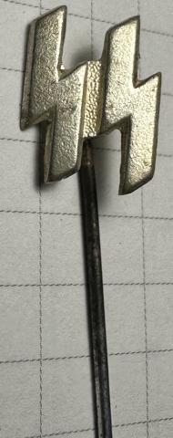 WW2 German Nazi Waffen SS patriotic membership ss runes stickpin