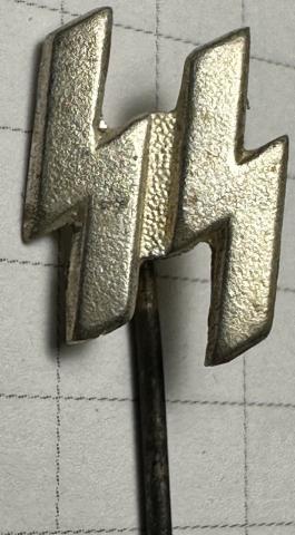 WW2 German Nazi Waffen SS patriotic membership ss runes stickpin