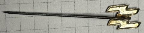 WW2 German Nazi Waffen SS patriotic membership ss runes stickpin