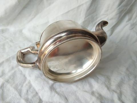 WW2 German Nazi Waffen SS silverware milk pot with SS runes and SS name