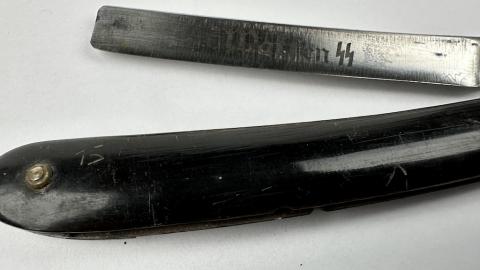 WW2 German Nazi WAFFEN SS soldier personal razor original field gear totenkopf panzer das reich wiking north
