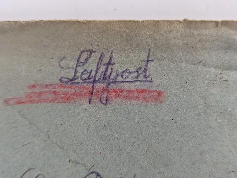 WW2 German Nazi WAFFEN SS Totenkopf concentration camp Dachau SS Guard feldpost letter stamped