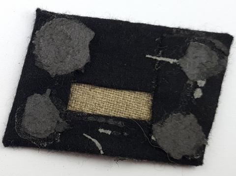 WW2 German Nazi WAFFEN SS TOTENKOPF Concentration camp GUARD collar tab skull NCO tunic removed