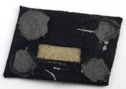 WW2 German Nazi WAFFEN SS TOTENKOPF Concentration camp GUARD collar tab skull NCO tunic removed