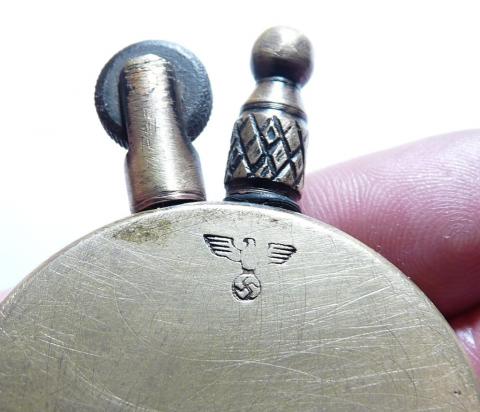 WW2 German Nazi Waffen SS Totenkopf fancy lighter marked eagle reich