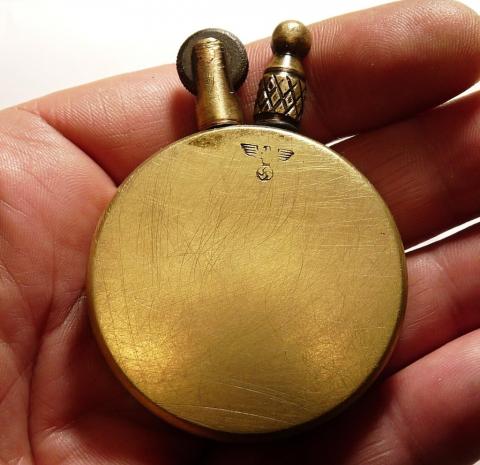 WW2 German Nazi Waffen SS Totenkopf fancy lighter marked eagle reich