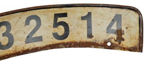 SS  front wheel motorcycle stamped licence ww2 german original genuine for sale