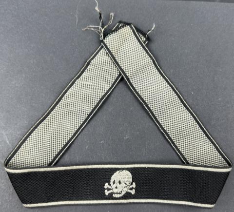 WW2 German Nazi Waffen SS Totenkopf skull cuff title cufftitle BEVO by RZM