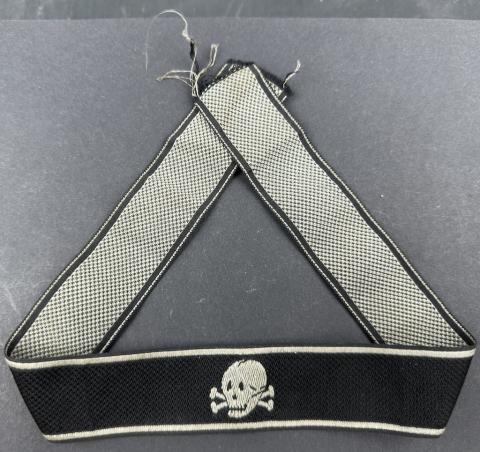 WW2 German Nazi Waffen SS Totenkopf skull cuff title cufftitle BEVO by RZM