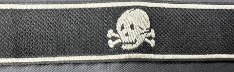 WW2 German Nazi Waffen SS Totenkopf skull cuff title cufftitle BEVO by RZM