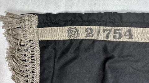 WW2 German Nazi WAFFEN SS wall RZM large one side banner FLAG stamped with SS runes