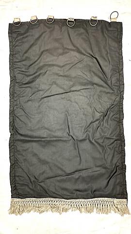 WW2 German Nazi WAFFEN SS wall RZM large one side banner FLAG stamped with SS runes