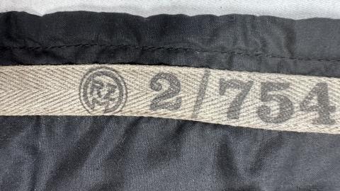 WW2 German Nazi WAFFEN SS wall RZM large one side banner FLAG stamped with SS runes