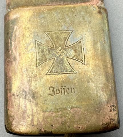 WW2 German Nazi Waffen SS Wehrmacht Heer combat KOMMANDO soldier lighter with Iron Cross