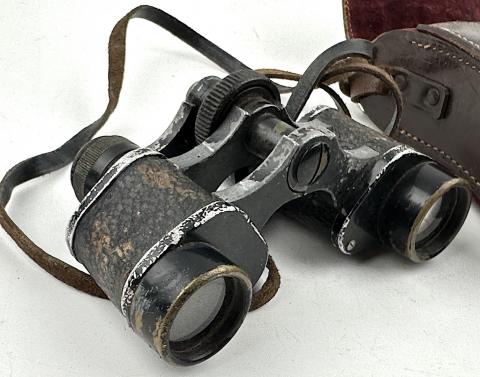 WW2 German Nazi Waffen SS Wehrmacht Reichswerr binoculars field gear