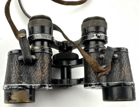 WW2 German Nazi Waffen SS Wehrmacht Reichswerr binoculars field gear