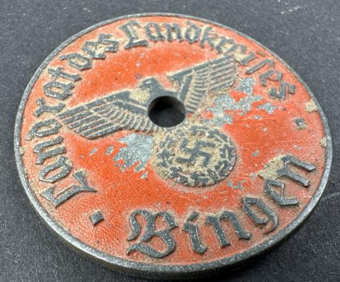 WW2 German Nazi WAFFEN SS WEHRMARCHY licence plate metal seal plate original WW2 German Nazi WAFFEN SS WEHRMARCHY licence platWW2 German Nazi WAFFEN SS WEHRMARCHY licence plate metal seal plate original