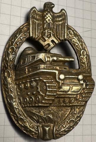 WW2 german Nazi WAFFEN SS WERHMACHT HEER Panzer badge tank award