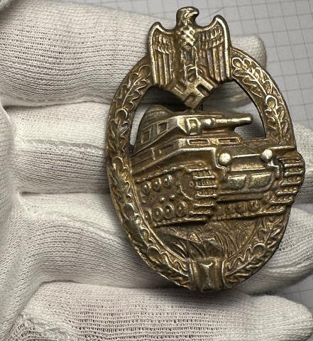 WW2 german Nazi WAFFEN SS WERHMACHT HEER Panzer badge tank award