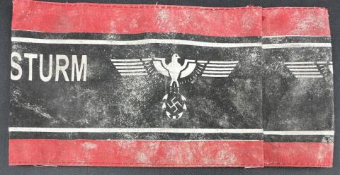 WW2 German Nazi Wehrmacht LATE WAR uniform armband original authentic genuine