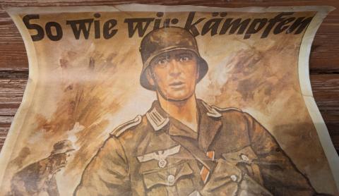 WW2 German Nazi WEHRMACHT recruitment propaganda wall poster