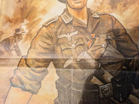 WW2 German Nazi WEHRMACHT recruitment propaganda wall poster