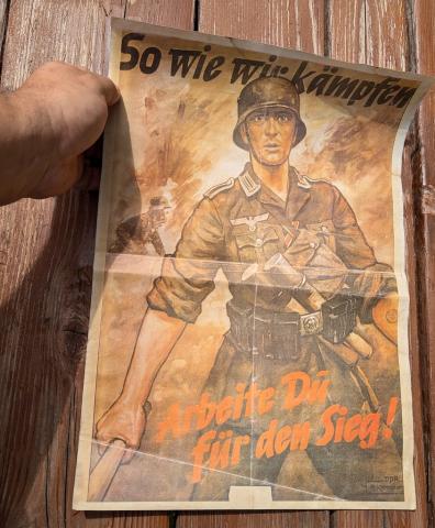 WW2 German Nazi WEHRMACHT recruitment propaganda wall poster