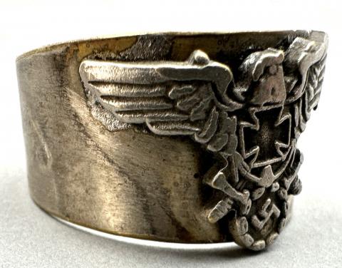 WW2 German Nazi Wehrmacht Waffen SS RING third Reich eagle Iron Cross Swastika